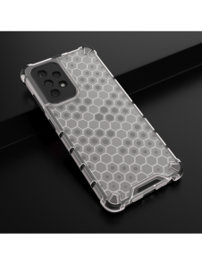 Honeycomb Case pansarskydd med TPU Bumper för Samsung Galaxy A52s 5G / A52 5G / A52 4G transparent
