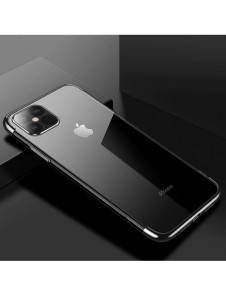 Clear Color Case Gel TPU Galvaniseringsram Skal till Samsung Galaxy S21 Ultra 5G svart