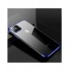 Clear Color Case Gel TPU Galvaniseringsram Skal till Samsung Galaxy S21 Ultra 5G blå