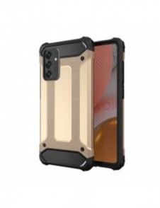Hybrid Armor Case Tough Rugged Cover för Samsung Galaxy A72 4G golden