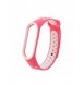 Ersättningsbandsrem för Xiaomi Mi Band 4 / Mi Band 3 Dots rosa-vit