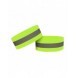 Reflekterande armband cykel med kardborreband 4cm gul