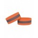 Reflekterande armband cykel löpande kardborre 4cm orange