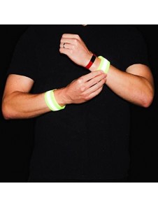 Reflekterande armband cykel löpande kardborre 4cm orange