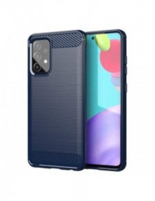 Carbon Case Flexibelt skal TPU-fodral för Samsung Galaxy A72 4G blå