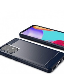 Carbon Case Flexibelt skal TPU-fodral för Samsung Galaxy A72 4G blå