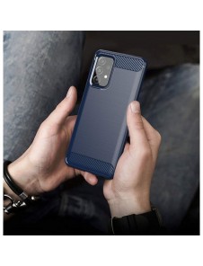 Carbon Case Flexibelt skal TPU-fodral för Samsung Galaxy A72 4G blå