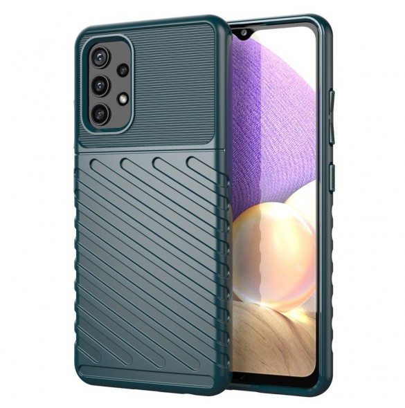 Thunder Case Flexibel Tough Rugged Cover TPU-fodral för Nokia 5.4 grön