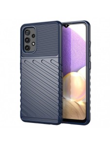 Thunder Case Flexibel Tough Rugged Cover TPU-fodral för Samsung Galaxy A32 5G blå