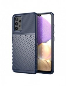 Thunder Case Flexibel Tough Rugged Cover TPU-fodral för Samsung Galaxy A32 5G blå