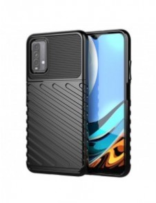 Thunder Case Flexibel Tough Rugged Cover TPU-fodral för Xiaomi Poco M3 / Xiaomi Redmi 9T svart