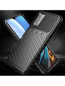Thunder Case Flexibel Tough Rugged Cover TPU-fodral för Xiaomi Poco M3 / Xiaomi Redmi 9T svart