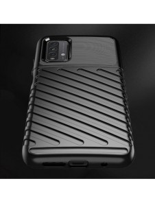 Thunder Case Flexibel Tough Rugged Cover TPU-fodral för Xiaomi Poco M3 / Xiaomi Redmi 9T svart