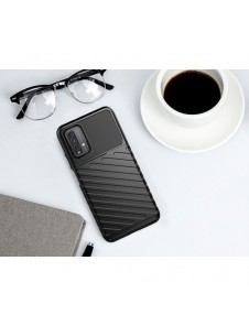Thunder Case Flexibel Tough Rugged Cover TPU-fodral för Xiaomi Poco M3 / Xiaomi Redmi 9T svart
