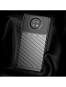 Thunder Case Flexibel Tough Rugged Cover TPU-fodral för Xiaomi Redmi Note 9T 5G grön