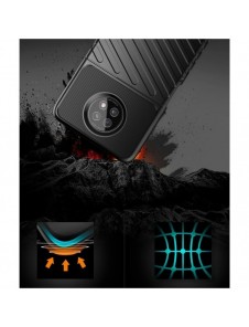 Thunder Case Flexibel Tough Rugged Cover TPU-fodral för Xiaomi Redmi Note 9T 5G grön