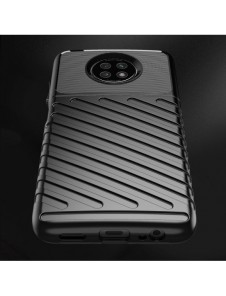 Thunder Case Flexibel Tough Rugged Cover TPU-fodral för Xiaomi Redmi Note 9T 5G grön