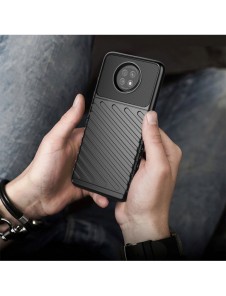 Thunder Case Flexibel Tough Rugged Cover TPU-fodral för Xiaomi Redmi Note 9T 5G grön
