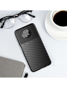 Thunder Case Flexibel Tough Rugged Cover TPU-fodral för Xiaomi Redmi Note 9T 5G grön