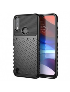 Thunder Case flexibelt pansarskal till Motorola Moto E7 Power svart