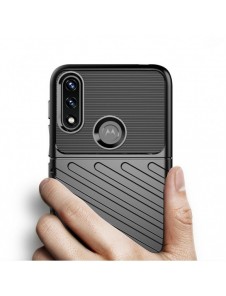Thunder Case flexibelt pansarskal till Motorola Moto E7 Power svart
