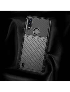 Thunder Case flexibelt pansarskal till Motorola Moto E7 Power svart