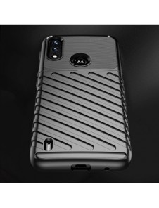 Thunder Case flexibelt pansarskal till Motorola Moto E7 Power svart