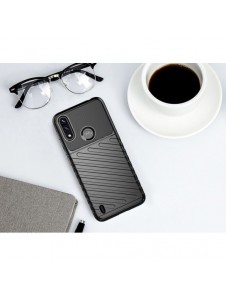 Thunder Case flexibelt pansarskal till Motorola Moto E7 Power svart