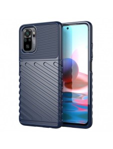 Thunder Case Flexibel Tough Rugged Cover TPU-fodral för Xiaomi Redmi Note 10 / Redmi Note 10S blå