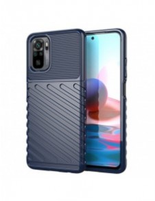 Thunder Case Flexibel Tough Rugged Cover TPU-fodral för Xiaomi Redmi Note 10 / Redmi Note 10S blå