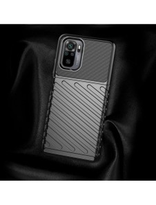 Thunder Case Flexibel Tough Rugged Cover TPU-fodral för Xiaomi Redmi Note 10 / Redmi Note 10S blå
