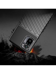 Thunder Case Flexibel Tough Rugged Cover TPU-fodral för Xiaomi Redmi Note 10 / Redmi Note 10S blå
