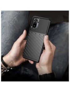 Thunder Case Flexibel Tough Rugged Cover TPU-fodral för Xiaomi Redmi Note 10 / Redmi Note 10S blå