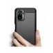 Carbon Case Flexible Cover TPU-fodral för Xiaomi Redmi Note 10 / Redmi Note 10S blå