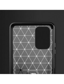 Carbon Case Flexible Cover TPU-fodral för Xiaomi Redmi Note 10 / Redmi Note 10S blå