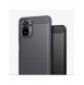 Carbon Case Flexible Cover TPU-fodral för Xiaomi Redmi Note 10 / Redmi Note 10S blå