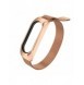 Ersättningsarmband i metall magnetiskt armband för Xiaomi Mi Band 6 / Mi Band 5 / Mi Band 4 / Mi Band 3 Guld Rosa