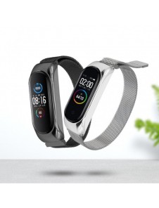Ersättningsarmband i metall magnetiskt armband för Xiaomi Mi Band 6 / Mi Band 5 / Mi Band 4 / Mi Band 3 Guld Rosa