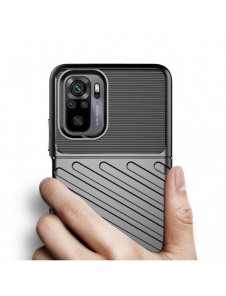 Thunder Case Flexibel Tough Rugged Cover TPU-fodral för Xiaomi Redmi Note 10 / Redmi Note 10S grön