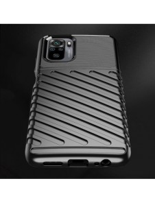 Thunder Case Flexibel Tough Rugged Cover TPU-fodral för Xiaomi Redmi Note 10 / Redmi Note 10S grön