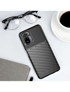 Thunder Case Flexibel Tough Rugged Cover TPU-fodral för Xiaomi Redmi Note 10 / Redmi Note 10S grön