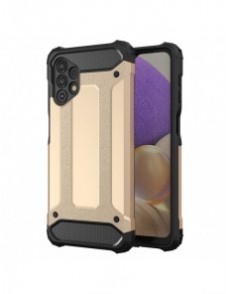 Hybrid Armor Case Tough Rugged Cover för Samsung Galaxy A32 4G golden