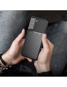Thunder Case flexibelt pansarskal till Samsung Galaxy S21 FE svart