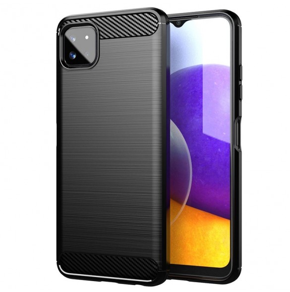 Kolfodral Flexibelt TPU-skal för Samsung Galaxy A22 5G svart