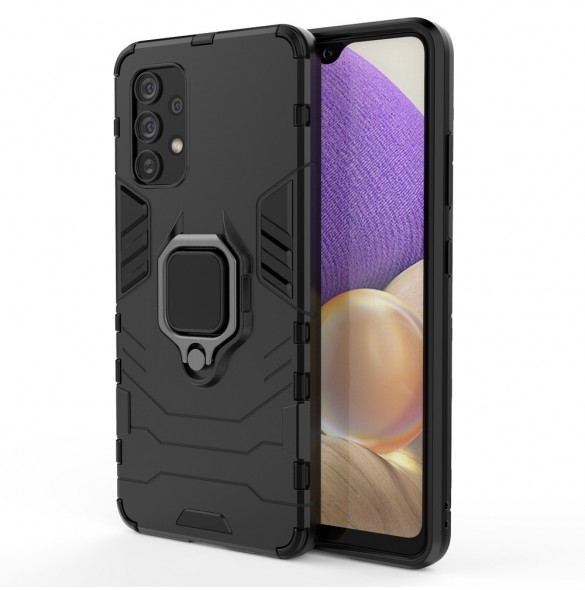 Ring Armor armored hybrid case skal + magnetisk hållare för Samsung Galaxy A32 4G svart
