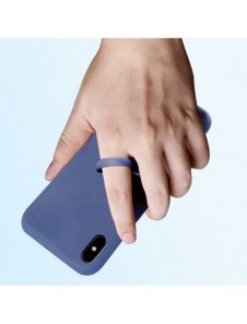 Silikonband för telefonen diamantring hänge för ett finger lila
