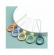A silicone lanyard for a phone bear ring on a finger bottle green