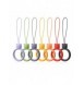 A silicone lanyard for a phone bear ring on a finger skyblue