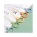 A silicone lanyard for a phone bear ring on a finger light green