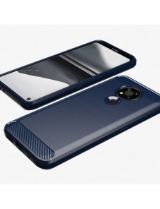 Carbon Case Flexible Cover Sleeve for Nokia 3.4 black